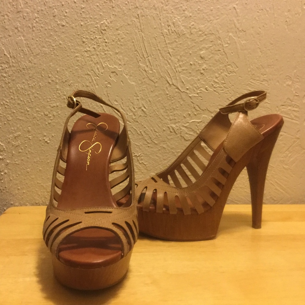 Jessica Simpson Finch' Platform Peep Toe Sandal